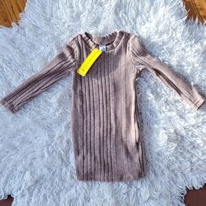 SHEIN Ribbed Knit Top in Brown